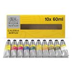 Winsor & Newton Galeria Acrylic Paint, 10 x 60ml (2-oz) Tube Paint Set