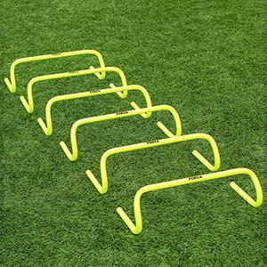 NWS Forza Speed Training Hurdles | Enhance Agility and Speed for Multi-Sport Training - Choose from 6'', 9'', and 12'' Hurdles Available in Packs of 6, 12, and 18 (6inch, Pack of 6)