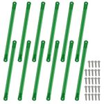 Sulythw 12 Pcs Monkey Bars for Backyards 21 Inch Playground Children Indoor and Outdoor Swing Bar Climbing Kit Ladder Rungs for Playset, Swingset, Jungle Gym, Safety Climbing Handles (Green)