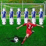 Football and basketball Dummies,Soccer training dummy,Boxing bag for kids, punch bag for kids,Portable soccer Dummy Goalkeepr Air Mannequin, for a great training tool (Blue 160 cm)