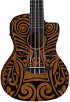 Luna Tribal Concert Cutaway Acoustic/Electric Ukulele with Preamp, Satin Natural