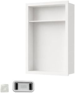 Puyangtego Shower Niche Insert Tile Ready 18"x12" White Bathroom Recess Storage Niche