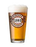 SIRIOKS 1993 Vintage 16oz Pint Beer Soda Pub Glass 31st Birthday Gifts for Men Him 31 Years Old Decorations Anniversary for Her Women