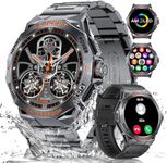 DREMAC Smart Watch for Men-1.43’’ AMOLED Display Rugged Smart Watch(Answer/Make Call),50 Days Battery,Fitness Watch with Heart Rate/SpO2/Sleep Monitor,123 Sport Modes,for iOS Android,2 Straps
