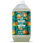 Faith In Nature Natural Jojoba Shampoo, Smoothing for Dry Hair & Scalp, Vegan & Cruelty Free, No SLS, Silicones or Parabens, 5L Refill Pack