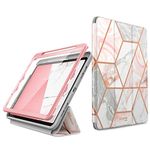 i-Blason Cosmo Case for iPad Air 5th Generation/4th Generation 10.9 (2022/2020), Full-Body Trifold with Built-in Screen Protector Protective Smart Cover with Auto Sleep/Wake & Pencil Holder (Marble)