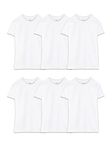 Fruit of the Loom Men's Eversoft Cotton Stay Tucked Crew T-Shirt, Big Man - 6 Pack - White, 5X-Large