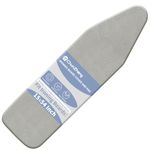 Ironing Board Cover and Pad 15× 54＂, Standard Size with Resist Scorching and Staining, Heavy Duty Silicone Coated Ironing Board Cover with Thick Padding & Elastic Edge, Adjustable Fastener.