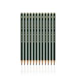 Faber-Castell pencils, Castell 9000 Artist graphite 6B pencils for sketch, drawing, shading, art supplies - box of 12