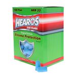 HEAROS XTREME 100 Pair Foam EAR PLUGS With NRR 32 Noise Canceling Hearing Protection