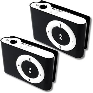 DRUMSTONE (Limited15 Years Warranty) MP3 Player with Long Battery Life Audio, Durable Metal Design, Expandable Memory, and Convenient Clip-On Feature Memory Card not Included