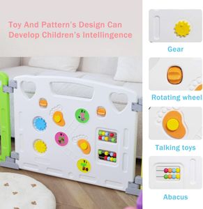 Baby Playpen – 14 Panel Multicolour Safety Play Yard