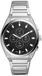 Fossil Men's Everett Hybrid Smartwatch HR with Always-On Readout Display, Heart Rate, Activity Tracking, Smartphone Notifications, Message Previews, Silver, Modern