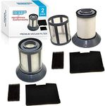 HQRP 2-Pack Dirt Cup Filter Assembl