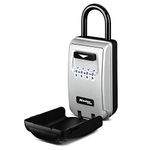 Master Lock 5424D Set Your Own Combination Portable Lock Box with Light Up Dials, 6 Key Capacity