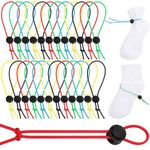 Wowangce 50 Pcs Sock Clips for Laundry Locks Your Socks Laundry Sock Holder Sock Tie Clips Sock Organizer for Washing Machine and Dryer