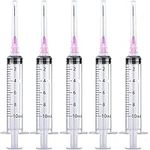 25 Pack 10ml Plastic Syringes with 