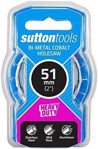 Sutton tools H125 Bi-Metal HSS Cobalt Holesaw, 51 mm Diameter, White