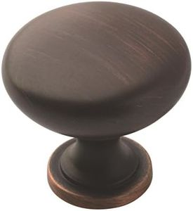 Amerock | Cabinet Knob | Oil Rubbed Bronze | 1-1/4 inch (32 mm) Diameter | Edona | 10 Pack | Drawer Knob | Cabinet Hardware