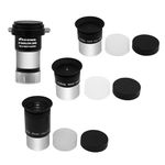 Astromania Multi Coated 1.25-Inch Plossl Eyepieces(4mm, 10mm, 25mm) with 2X Barlow Astronomical Telescope Accessory Kit - let You get The Most Out and enhances The Performance of Your Telescope