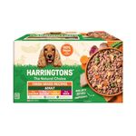 Harringtons Complete Wet Tray Grain Free Hypoallergenic Adult Dog Food Mixed Bumper Pack 16x400g - Chicken, Salmon, Turkey & Duck - Made with All Natural Ingredients, Packaging May Vary