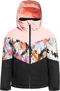 Roxy Girls Whist DryFlight Snow Jacket (12/Large, True Black Tenderness (KVJ4))