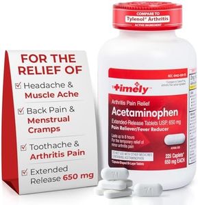 TIME-Cap Labs 225 Caplets Extended Release Acetaminophen 650mg - Pain Reliever & Fever Reducer for Adults, Helps with Headaches, Backaches, Muscle Pain, Toothaches & Menstrual Cramps
