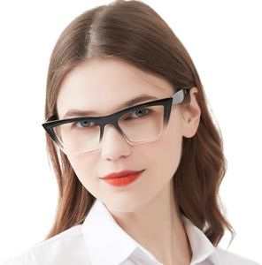 OCCI CHIARI Womens Cat Eye Reading Glasses 3.5+ Oversized Retro Readers 1.0 1.25 1.5 1.75 2.0 2.25 2.5 2.75 3.0 3.5 4.0 5.0 6.0