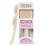 Tangle Teezer | The Large The Ultimate Detangler Hairbrush | Perfect for Long, Thick, Curly & Textured Hair | Two-Tiered Teeth for Gentle Detangling | Reduces Breakage | Ergonomic Handle | Cappucino