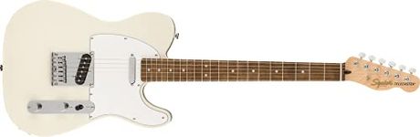 Squier by Fender Affinity Series Telecaster, Electric Guitar, Indian Laurel fingerboard, Olympic White