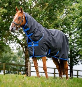 Horseware® Amigo® Ripstop 900D Plus Turnout 100g - Black/Classic Blue, 81 inches
