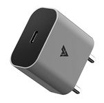 DR VAKU® 20W Charger Type C Adapter for iPhone 15/15 Plus/15 Pro/15 Pro Max, iPhone 14/14 Plus/14 Pro/Max, iPhone 13/12/ 11 Series with PD 3.0, USB-C 20 Watt Fast Charging Adaptor- Grey