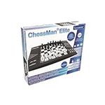 Lexibook CG1300 Chessman Elite, Interactive Electronic Chess Game, 64 Levels of Difficulty, LEDs, Battery Powered or 9V Adapter, Black/White, 1 Player