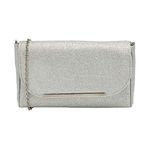 Lotus Silver Textile Denise Clutch Bag