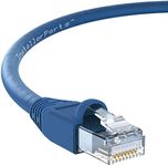 InstallerParts (10 Pack) Ethernet Cable CAT6A Cable UTP Booted 5 FT - Blue - Professional Series - 10Gigabit/Sec Network/High Speed Internet Cable, 550MHZ