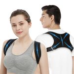 JOHNBOLIN Posture Corrector Men Posture Corrector Women, Comfortable Upper Back Brace posture corrector, Adjustable Back Straightener, Support for Shoulder and Back