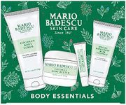 Mario Badescu Best of Body Essentials 4 Piece Kit, Skincare Gift Set Includes Lip Balm, Coconut Body Scrub, Coconut Body Butter & Special Hand Cream With Vitamin E