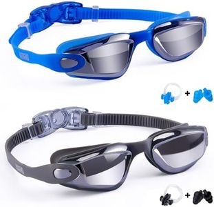 Aegend Kids Swim Goggles, 2 Pack Swimming Glasses, Anti-fog Anti-UV Pool Goggles for Children/Boys/Girls/Youth Age 3-14