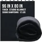 Boxer Tools Studio Grommeted Sound Dampening Blanket XL 96 in. x 80 in. Light Blocker, Sound Absorbing, Insulated Blanket