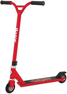 Razor Beast Pro Scooter - Lightweight Freestyle Sport Scooter for Beginner Tricks and Stunts, Full Deck Grip Tape, Riser Handlebars