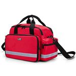 Trunab Medical Bag Empty, Nurse Supply Bag with Shoulder Strap for Home Visit, Health Care, Hospice, Travel, or Emergency Event, Red, Bag ONLY-Patented Design