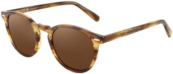 ZENOTTIC Lunettes de soleil polarisées femme petites lunettes de soleil rondes rétro tendance lunettes de soleil UV stores pour homme femmes