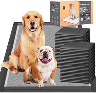 Gardner Pet 30 Pièces Tapis Absorbant pour Chien 70x85CM du Charbon, Alèse Jetable Chien Ultra Absorbant Alaise Anti-Fuite Résistante, Tapis Éducateurs Pipi Propreté pour Chiot, Chiens et Chats