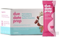 Due Date Prep Snack Bars – Natural Labor Prep Support for Pregnant Women | Organic, Gluten-Free, Kosher | Third Trimester Snacks with Dates for Healthy Pregnancy