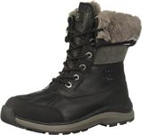 UGG womens ADIRONDACK Snow Boot, BLACK, 7.5