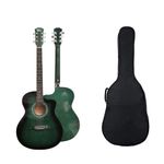 Blueberry, VIP-401, 40Inch TrussRod Acoustic Guitar Kit With 1 Bag, 1 Belt, 1 String Set And 2 Picks (Green)