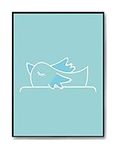 Hippowarehouse (POCKET) tiny bird Printed Poster A4 Wall Art Design Classroom Room Gym Office Décor