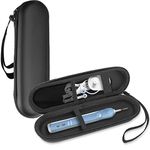 ProCase Electric Toothbrush Hard Travel Case for Oral-b Pro 1000 1500 7000 8000/ Philips Sonicare 5100 6100, Battery Toothbrush Carrying Case Holder Container, Mesh Pocket for Accessories -Black