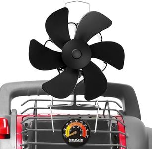 JossaColar Wood Stove Fan for Buddy Heater, Heat Powered Fireplace Fan Thermoelectric Thermal Fan Eco Fans with Bracket Fixed on Propane Space Heater/Mr. heater, Camping Outdoor/Indoor Use