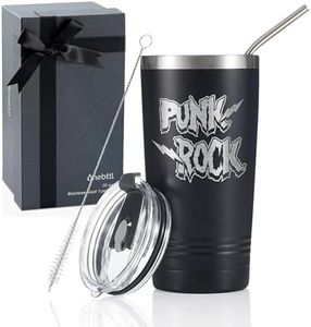 Onebttl Punk Rock Gifts for Men, Women, 20oz/590ml Double Wall Vacuum Insulated Stainless Steel Tumblers Cups - Hand